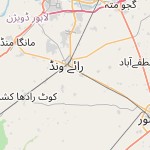 Map for location: Raiwind, Pakistan