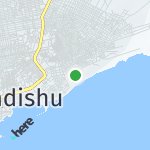 Map for location: Abdul-Aziz Lido, Somalia