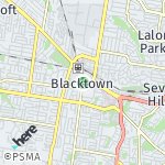 Map for location: Blacktown, Australia