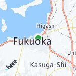 Map for location: Fukuoka-shi, Japan