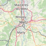 Map for location: Metz, France