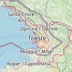 Map for location: Trieste, Italy