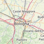 Map for location: Bologna, Italy