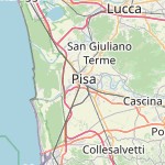 Map for location: Pisa, Italy