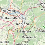 Map for location: Coblenz, Germany