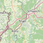 Map for location: Treves, Germany