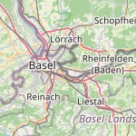 Map for location: Grenzach-Wyhlen, Germany