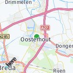 Map for location: Oosterhout, Netherlands