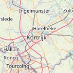 Map for location: Kortrijk, Belgium