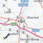 Map for location: Aalst, Belgium
