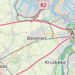 Map for location: Beveren, Belgium