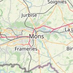 Map for location: Mons, Belgium