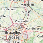 Map for location: Vilvoorde, Belgium