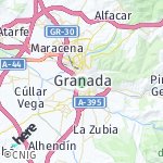 Map for location: Granada, Spain