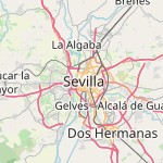 Map for location: Seville, Spain