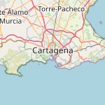 Map for location: Cartagena, Spain