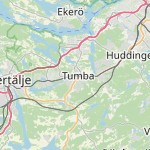 Map for location: Botkyrka, Sweden