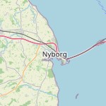 Map for location: Nyborg, Denmark