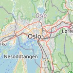 Map for location: Oslo, Norway