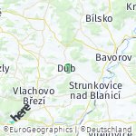 Map for location: Dub, Czechia