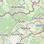 Map for location: Dubí, Czechia