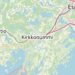 Map for location: Kirkkonummi, Finland