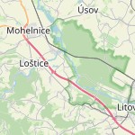 Map for location: Mitrovice, Czechia