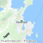 Map for location: Harstad, Norway