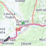 Map for location: Žiar nad Hronom, Slovakia