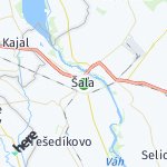 Map for location: Šaľa, Slovakia