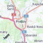 Map for location: Presov, Slovakia
