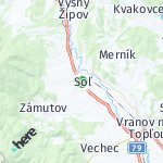 Map for location: Soľ, Slovakia