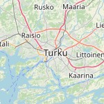 Map for location: Turku, Finland
