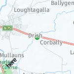 Map for location: Drish, Ireland