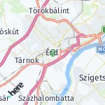 Map for location: Érd, Hungary