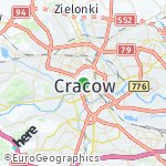 Map for location: Cracow, Poland