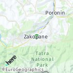 Map for location: Zakopane, Poland