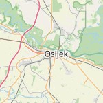 Map for location: Osijek, Croatia