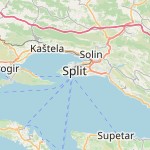 Map for location: Split, Croatia