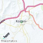 Map for location: Kozani, Greece