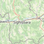 Map for location: Sighișoara, Romania