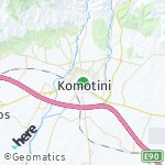 Map for location: Komotini, Greece