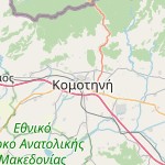 Map for location: Komotini, Greece