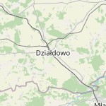 Map for location: Działdowo, Poland