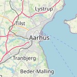 Map for location: Aarhus C, Denmark