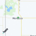 Map for location: Morocco, Amerika Serikat