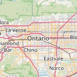 Map for location: Ontario, Amerika Serikat