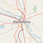 Map for location: Alexandria, United States