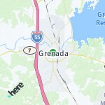 Map for location: Grenada, Amerika Serikat