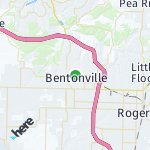 Map for location: Bentonville, United States